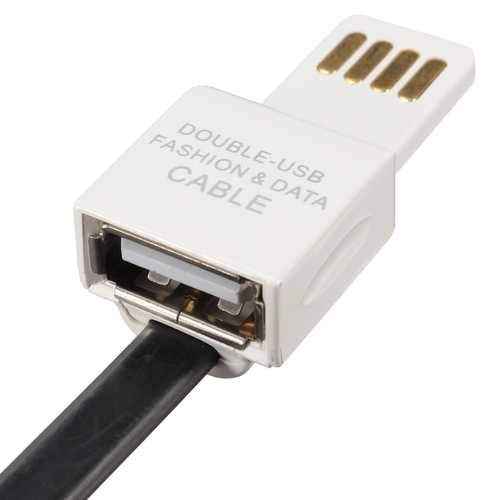 Double Side Plus 100cm USB2.0 To Micro USB Charging Data With OTG Adapter Cable