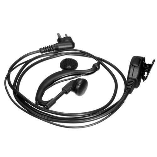 G-Shape Headset Earpiece with Mic for Motorola Radio Walkie Talkie CP040 2 Pins