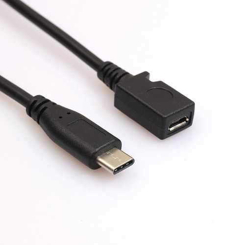 USB 3.1 Type C Male to Micro USB Female Short Cable