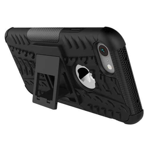 Shockproof Anti Skid Anti-drop Kickstand Case Hard Soft Hybrid Rugged Case Cover For iPhone 7