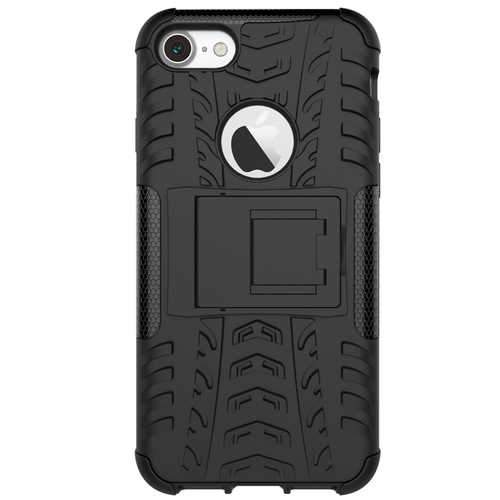 Shockproof Anti Skid Anti-drop Kickstand Case Hard Soft Hybrid Rugged Case Cover For iPhone 7