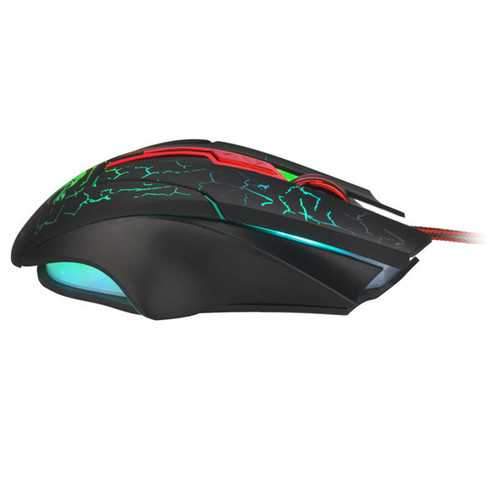 HXSJ H800 Fire Bird 6D 5500 DPI Colorful Backlight Wired Optical Gaming Mouse