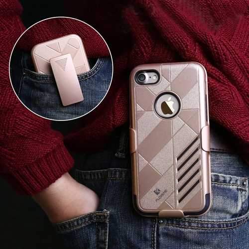 Floveme Detachable Belt Clip Full Body Case For iPhone 7/7 Plus 8/8 Plus