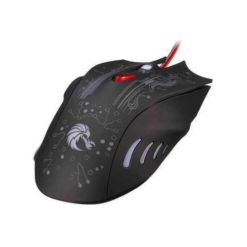 HXSJ H700 Fire Bird 6D 5500 DPI Colorful Backlight Wired Portable Optique Gaming Mouse