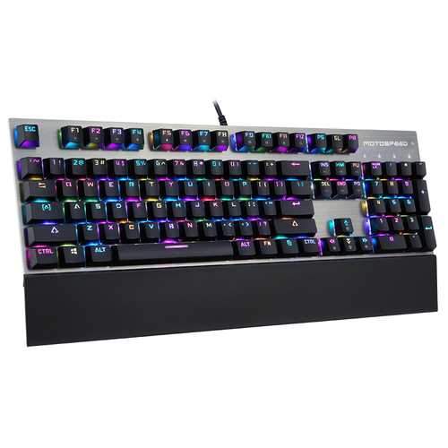 Motospeed CK108 104 Keys Blue Switch RGB Backlit Mechanical Gaming Wired Keyboard