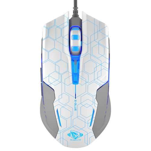 E-BLUE M636 2500 DPI USB Wired 6 Buttons Colorful Backlit Gaming Mouse for Pro Gamer