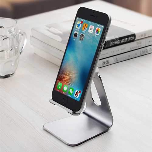 Bakeey ALT-4 Aluminum Alloy Adjustable Anti-slip Desktop Stand Charging Holder for iPad Phone Tablet