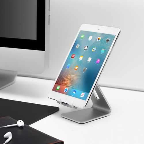 Bakeey ALT-4 Aluminum Alloy Adjustable Anti-slip Desktop Stand Charging Holder for iPad Phone Tablet