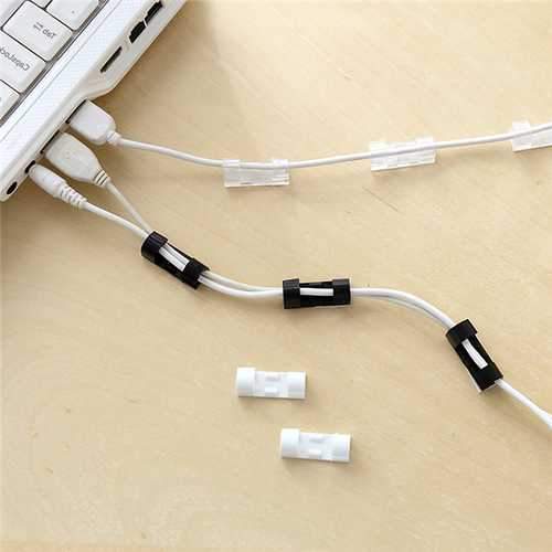 Bakeey 20 Pcs Small Size Wire Cable Holder Clip Winder Cable Organizer Management