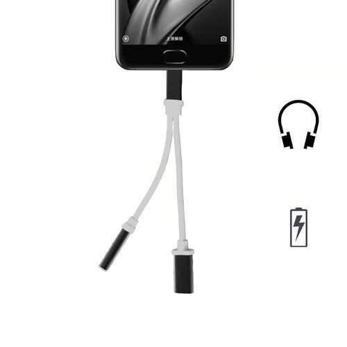 2in1 Type-C To 3.5mm Headphone Adapter Charging Cable For Letv phone Max2 xiaom 6 Samsung S8
