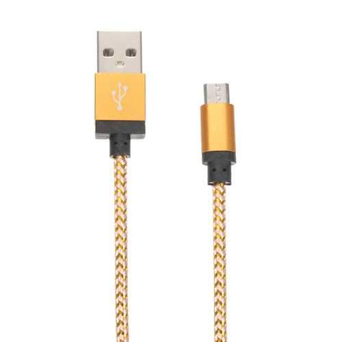 Bakeey Nylon Braided 2m 2A Micro USB Charging Data Cable For Mobile Phone