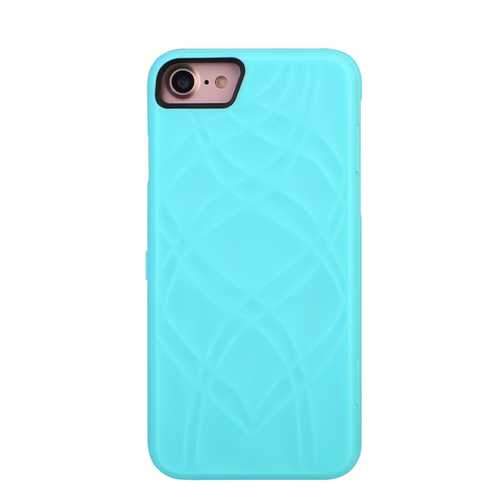 Mirror Card Slot Wallet Back Flip Bracket PC Case Cover for iPhone 7/8