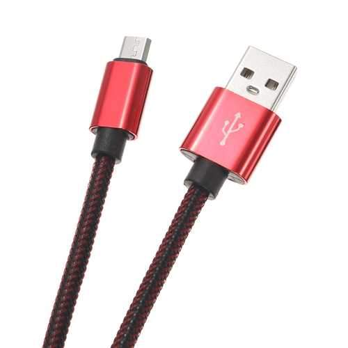 2.1A Nylon Braided Micro USB Fast Charging Data Cable 3.33ft/1m For Samsung S7 Letv Xiaomi Redmi Not