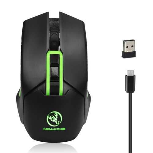 MOYUKAXIE X80 7Buttons 2.4Ghz Wireless Charging Gaming Mouse Optical Mice With 7-colors Breath Light