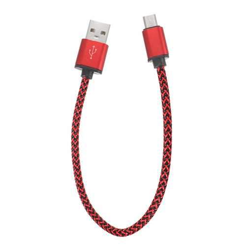 2A Nylon Braided Micro USB Fast Charging Data Cable 0.3m For Samsung S7 Xiaomi Redmi Note4