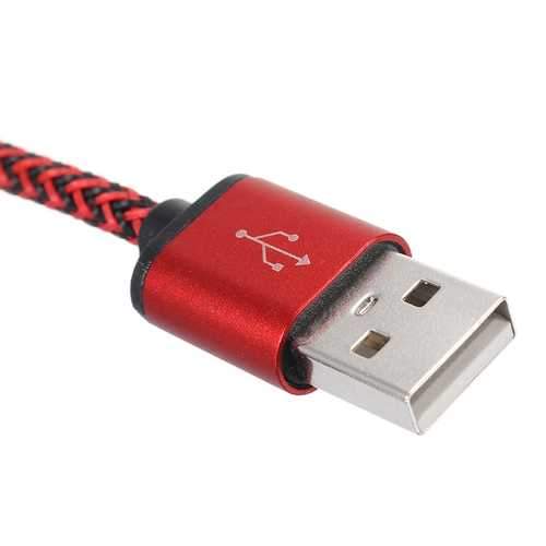 2A Nylon Braided Micro USB Fast Charging Data Cable 0.3m For Samsung S7 Xiaomi Redmi Note4