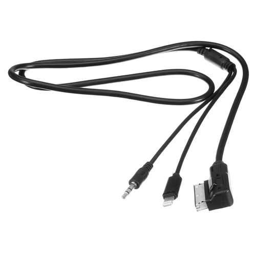 Car Media-in Audio Interface Music AUX Charging Cable Adapter 1M for Benz