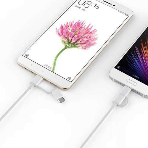 Bakeey 2 in 1 QC 3.0 Type C Micro USB Fast Charging Cable 30cm For Oneplus 5 Xiaomi 6 Redmi Note 4x