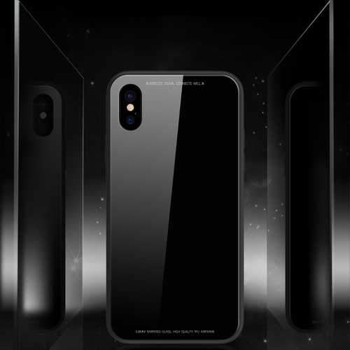 SULADA Metal Aluminium Bumper 9H Tempered Glass Back Case for iPhone X 6/6s Plus 7/8 Plus