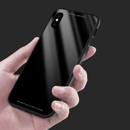 SULADA Metal Aluminium Bumper 9H Tempered Glass Back Case for iPhone X 6/6s Plus 7/8 Plus