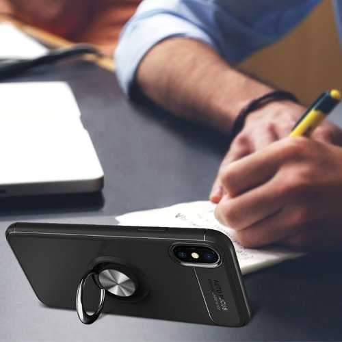 C-KU 360 Rotating Ring Grip Kicktand Case For iPhone X/8/8 Plus/7/7 Plus/6s/6s Plus/6/6 Plus