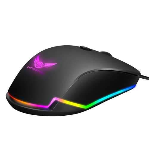 Zerodate S600 4800DPI 6 Buttons Gaming Mouse RGB Backlit USB Wired Mouse Optical  Mice For Game