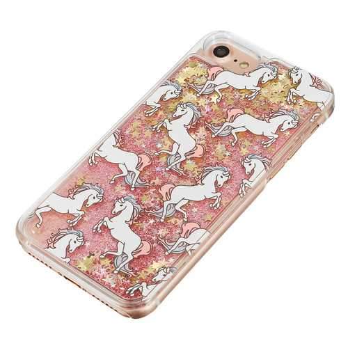 Dynamic Liquid Glitter Unicorn Quicksand PC Case for iPhone X/7/8/7Plus/8Plus