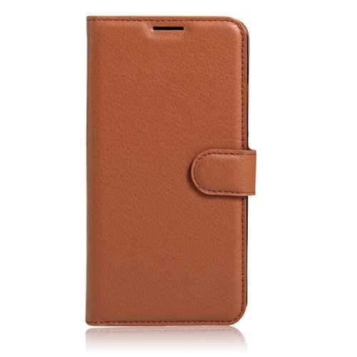 Litchi PU Leather Flip Card Slots Bracket Wallet Case for Samsung Galaxy A8 Plus 2018