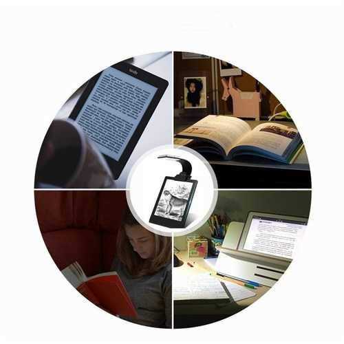 USB Rechargeable LED Reading Book Light Multifunctional Flexible Clip-on Night Lamp for Kindle IPad