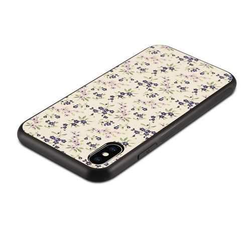 Bakeey Printing Flower Non-slip Hard PC TPU Protective Case for iPhone X/7/8 Plus