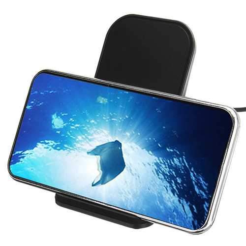 Universal Metal 10W Fast Qi Wireless Charging Dock Desktop Holder Stand for iPhone 8 X Mobile Phone