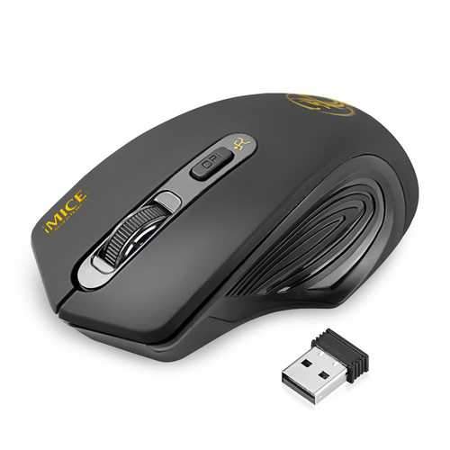 iMice E-1800 1600DPI Adjustable 2.4GHz Wireless Mouse Optical Mouse for Laptop PC Office Use