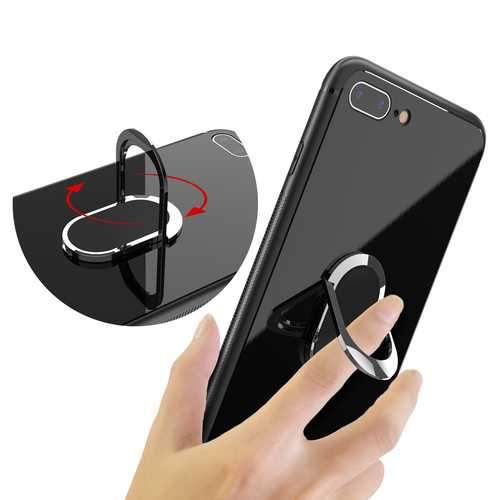 Bakeey 360 Rotation Ring Kickstand Magnetic Glass Protective Case for iPhone 7/7 Plus/8/8 Plus