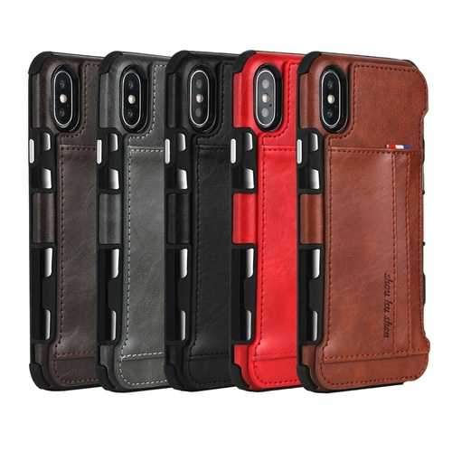 PU Leather Multi-card Slot Protective Case for iPhone X & 6/6Plus & 7/7Plus & 8/8Plus