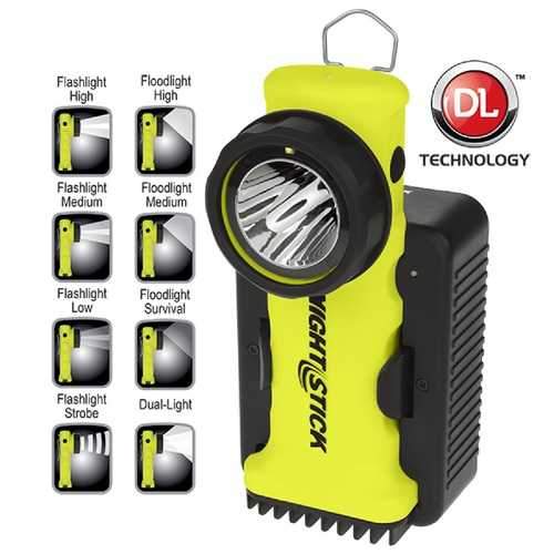 Nightstick Angle Light Rechargeable Yellow 200 Lumens