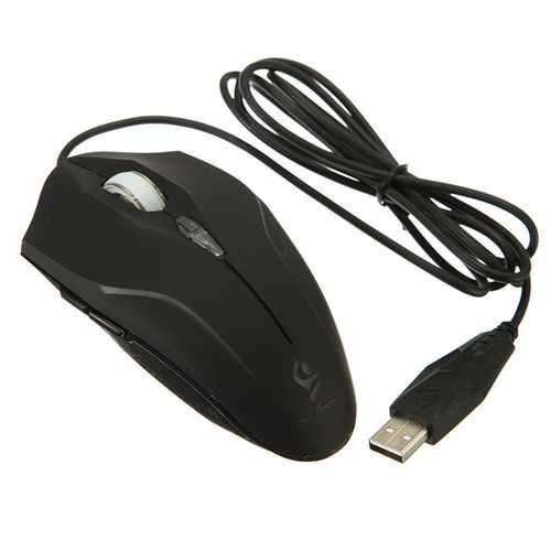 Laptop PC 6 Buttons 2400 DPI Adjustable USB Wired Optical Gaming Mouse