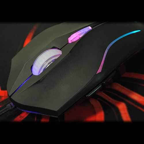 Laptop PC 6 Buttons 2400 DPI Adjustable USB Wired Optical Gaming Mouse