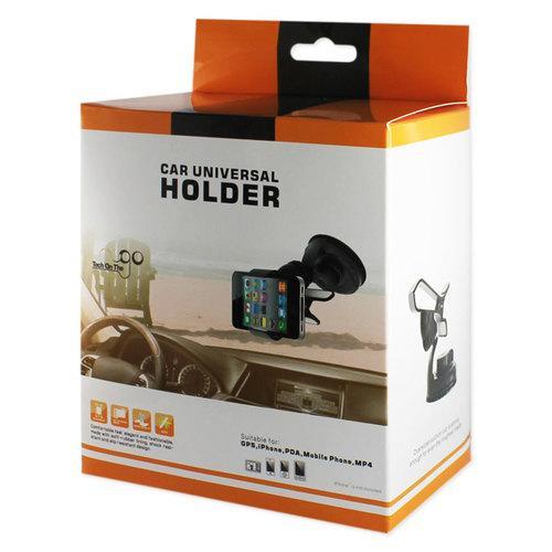 REIKO 360 UNIVERSAL SUCTION GLASS WINDOW PHONE HOLDER IN BLACK