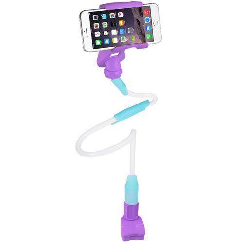 REIKO UNIVERSAL LONG FLEXIBLE ARMS PHONE HOLDER IN PURPLE